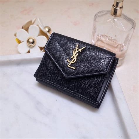 ysl embossed wallet|ysl wallet dupe.